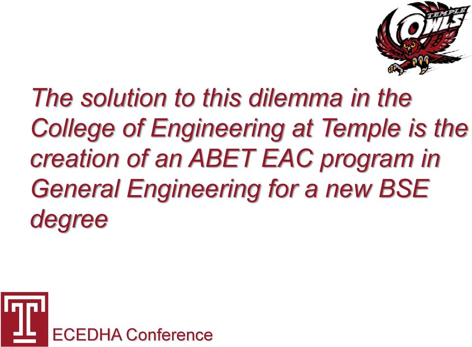 the creation of an ABET EAC program