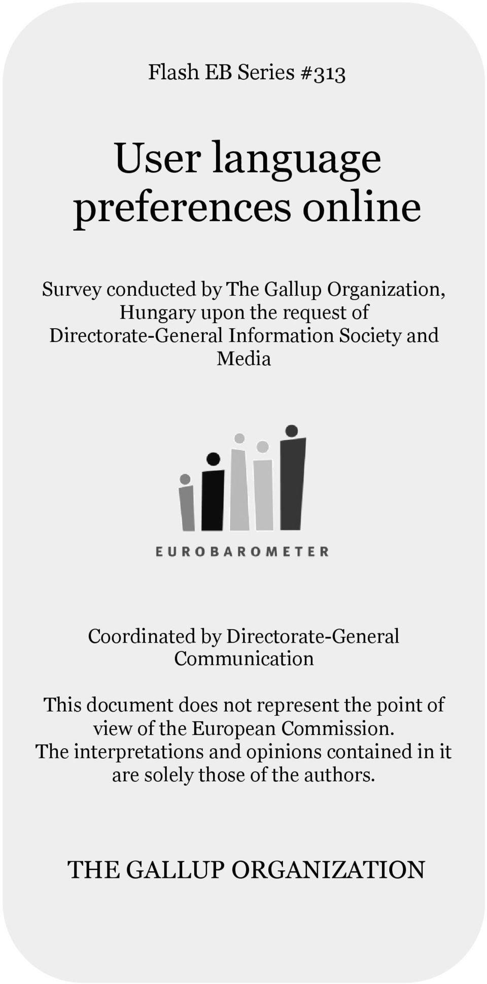 Directorate-General Communication This document does not represent the point of view of the European