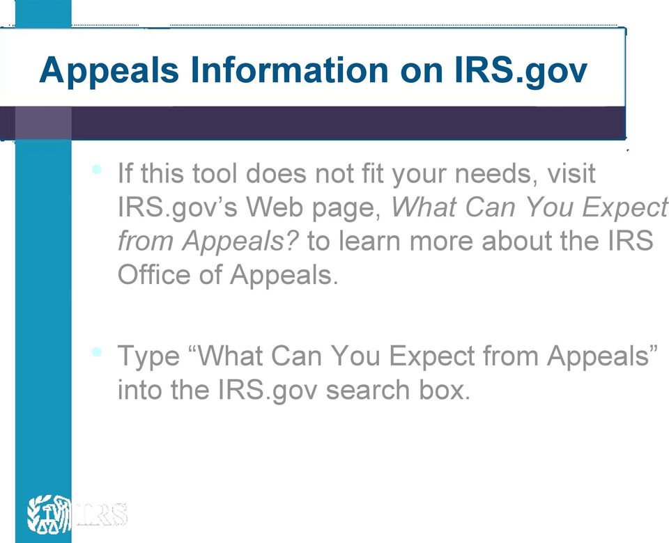 gov s Web page, What Can You Expect from Appeals?