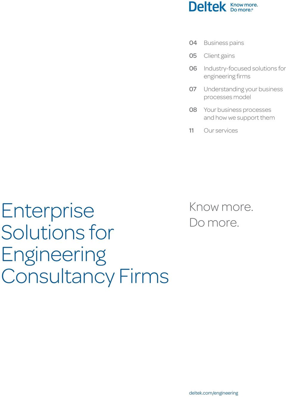 business processes and how we support them 11 Our services Enterprise