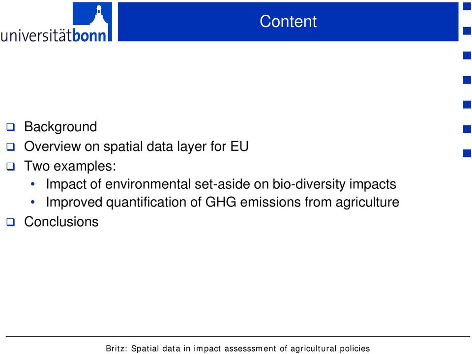 impacts Improved quantification of GHG emissions from agriculture