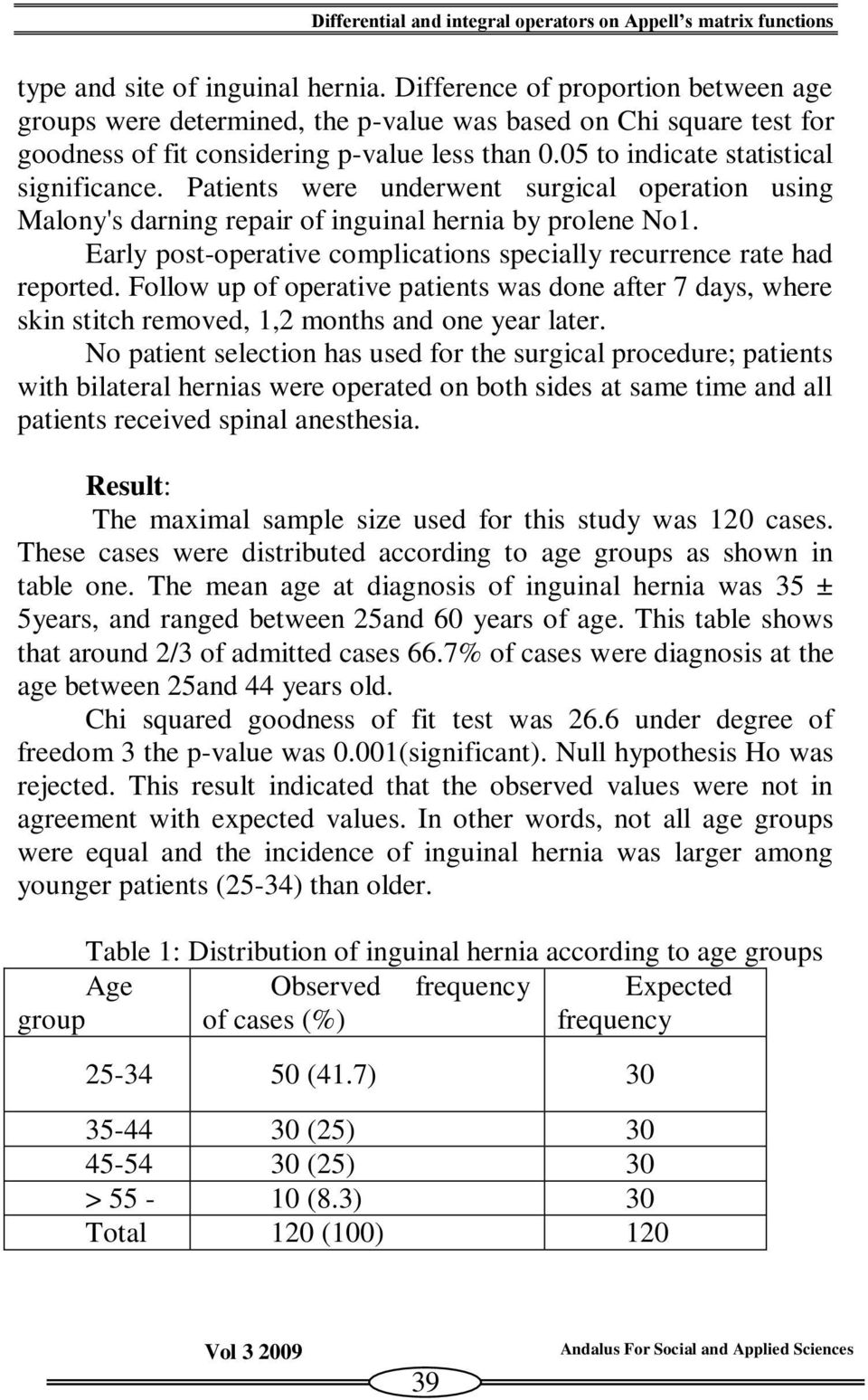 Patients were underwent surgical operation using Malony's darning repair of inguinal hernia by prolene No1. Early post-operative complications specially recurrence rate had reported.