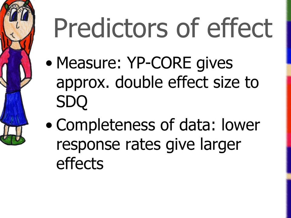 double effect size to SDQ