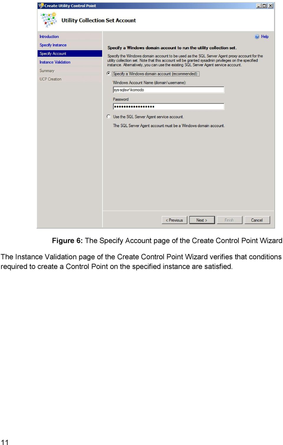 Control Point Wizard verifies that conditions required to