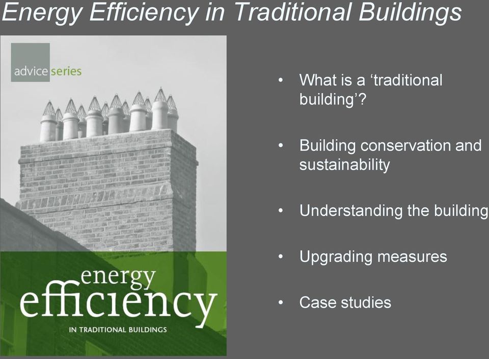 Building conservation and sustainability