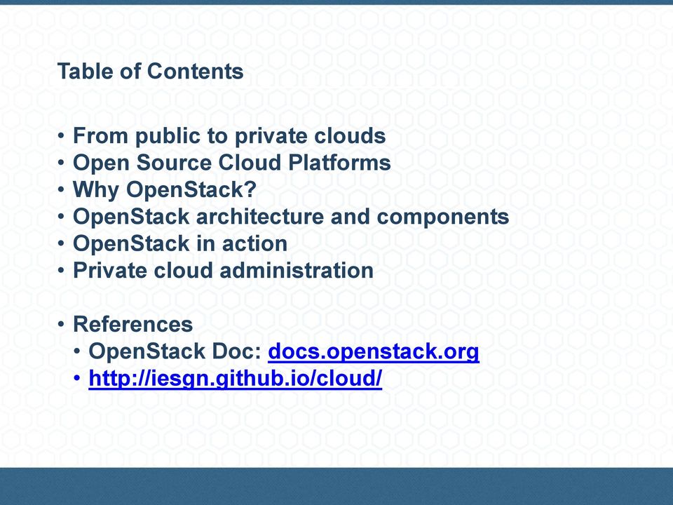 OpenStack architecture and components OpenStack in action
