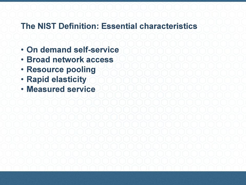 self-service Broad network access