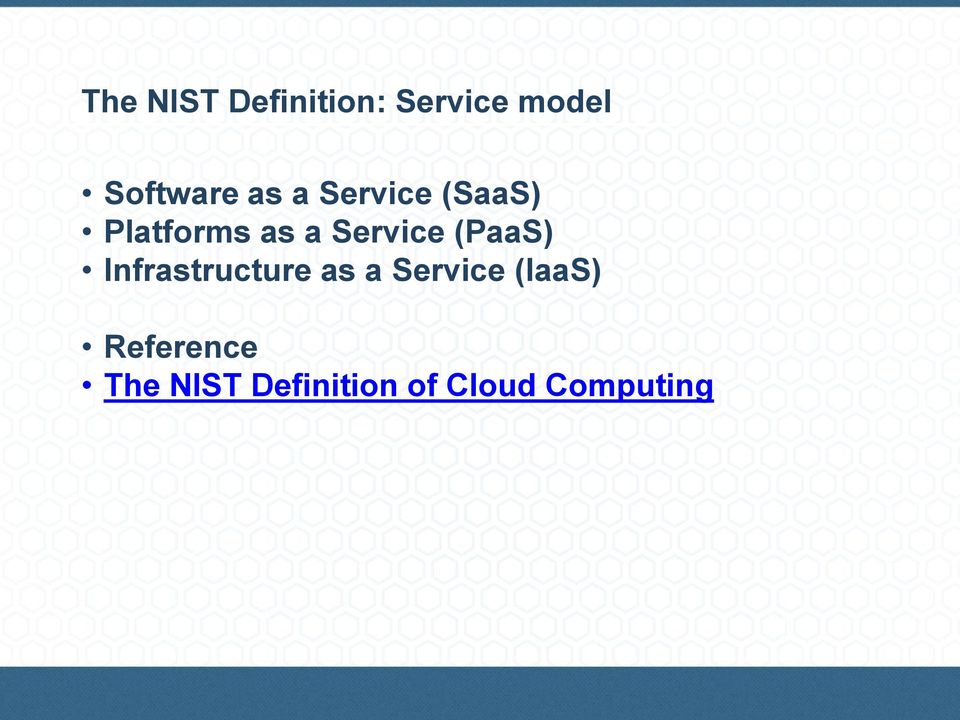 (PaaS) Infrastructure as a Service (IaaS)