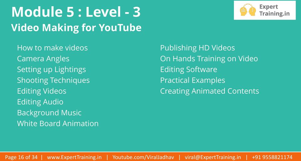 HD Videos On Hands Training on Video Editing Software Practical Examples Creating Animated Contents