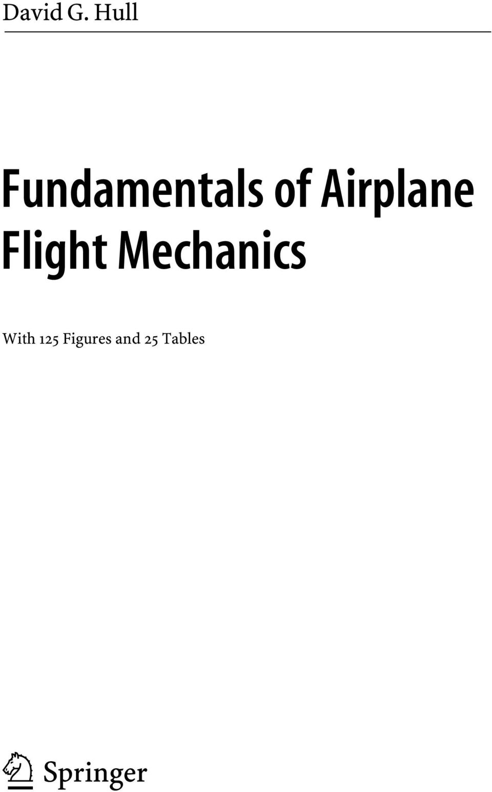 Fundamentals of Airplane Flight Mechanics - PDF Free Download