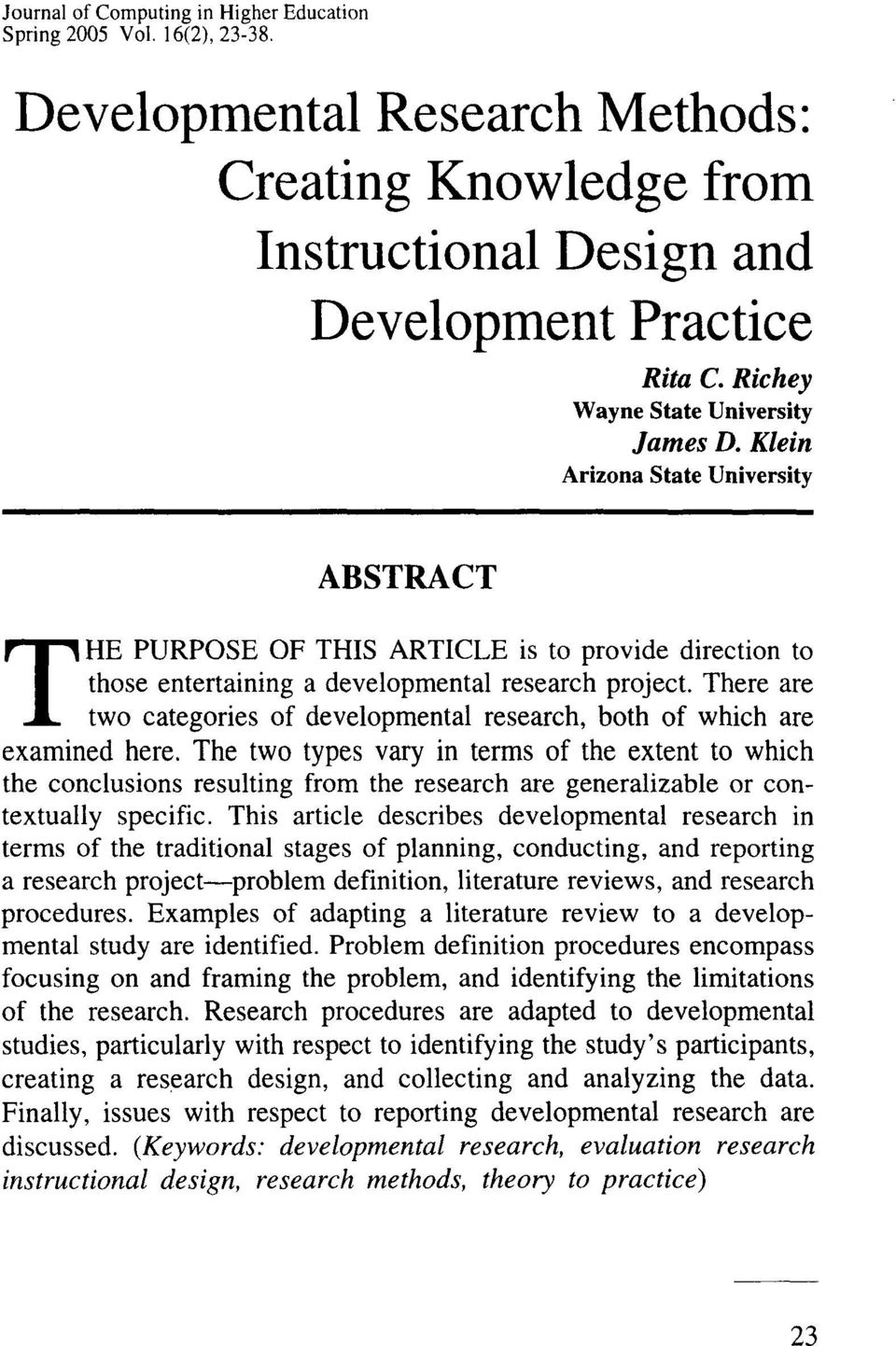 Developmental Research Methods Creating Knowledge From Instructional Design And Development Practice Abstract Pdf Free Download,Coursera Graphic Design Assignment