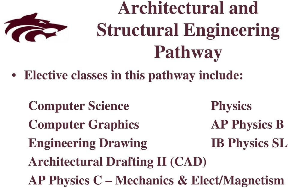Computer Graphics AP Physics B Engineering Drawing IB Physics