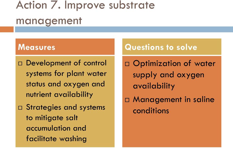 plant water status and oxygen and nutrient availability Strategies and