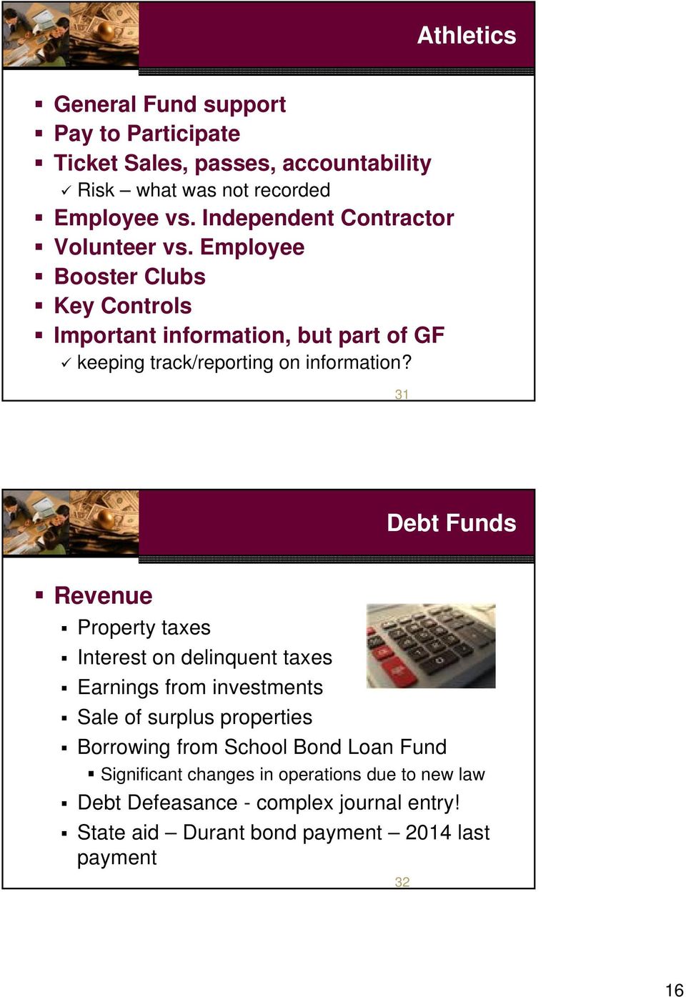 Employee Booster Clubs Key Controls Important information, but part of GF keeping track/reporting on information?