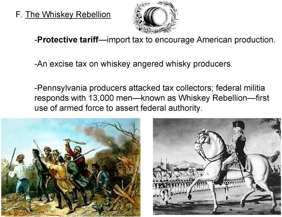 -Pennsylvania producers attacked tax collectors; federal militia responds