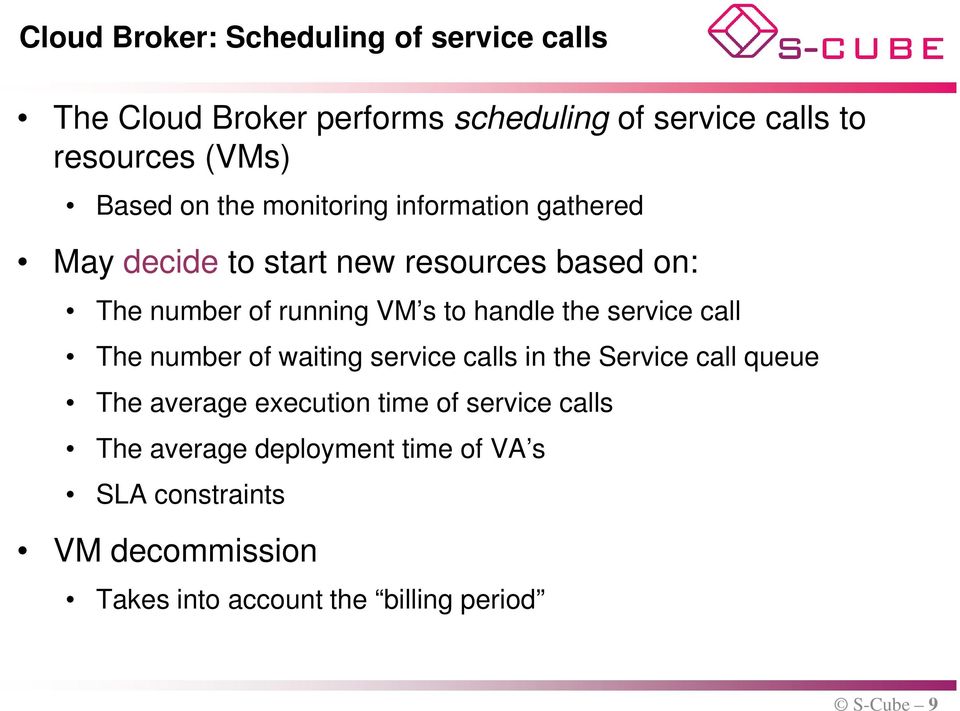 handle the service call The number of waiting service calls in the Service call queue The average execution time of