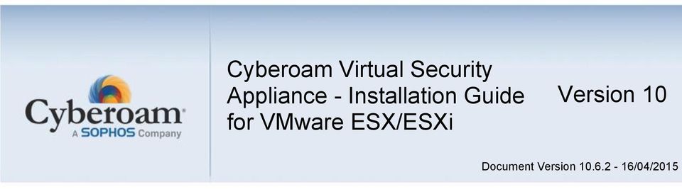 for VMware ESX/ESXi Version 10