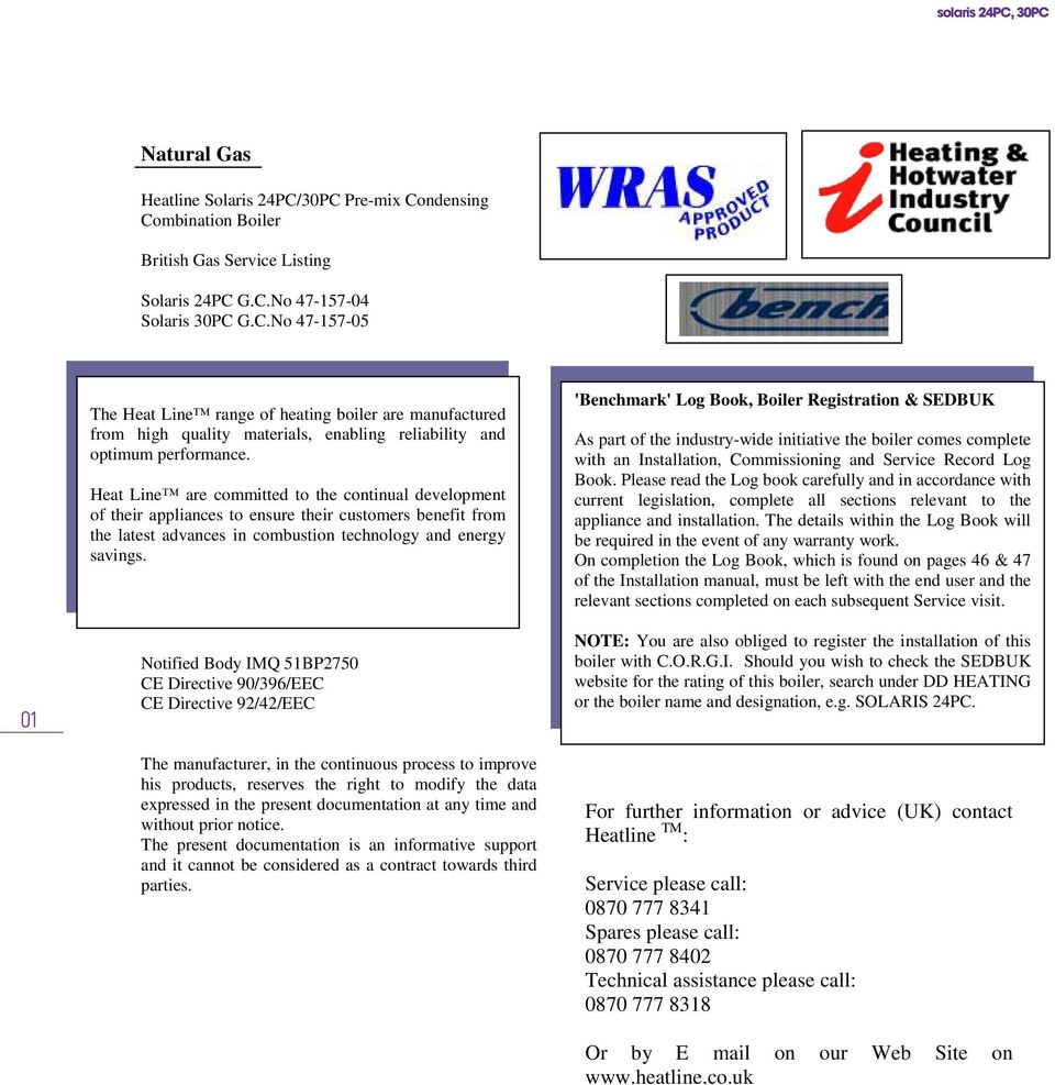 Telemacos Verplicht Troosteloos solaris 24PC 30PC Pre-Mix Condensing Combination Boiler - PDF Free Download