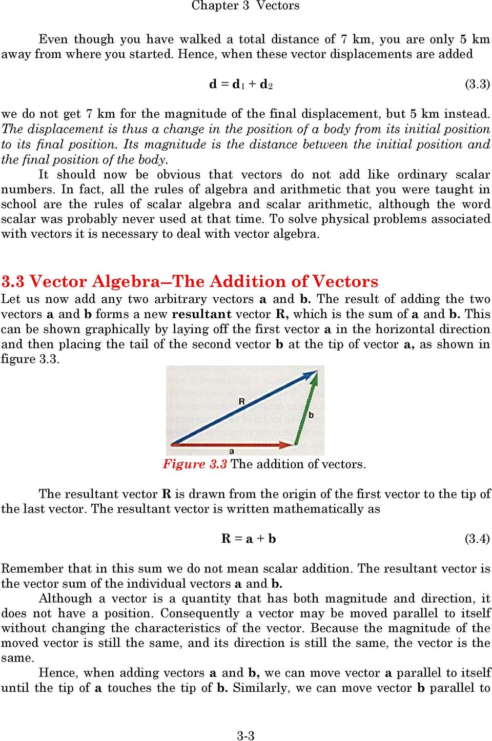 Its magnitude is the distance between the initial position and the final position of the body. It should now be obvious that vectors do not add like ordinary scalar numbers.