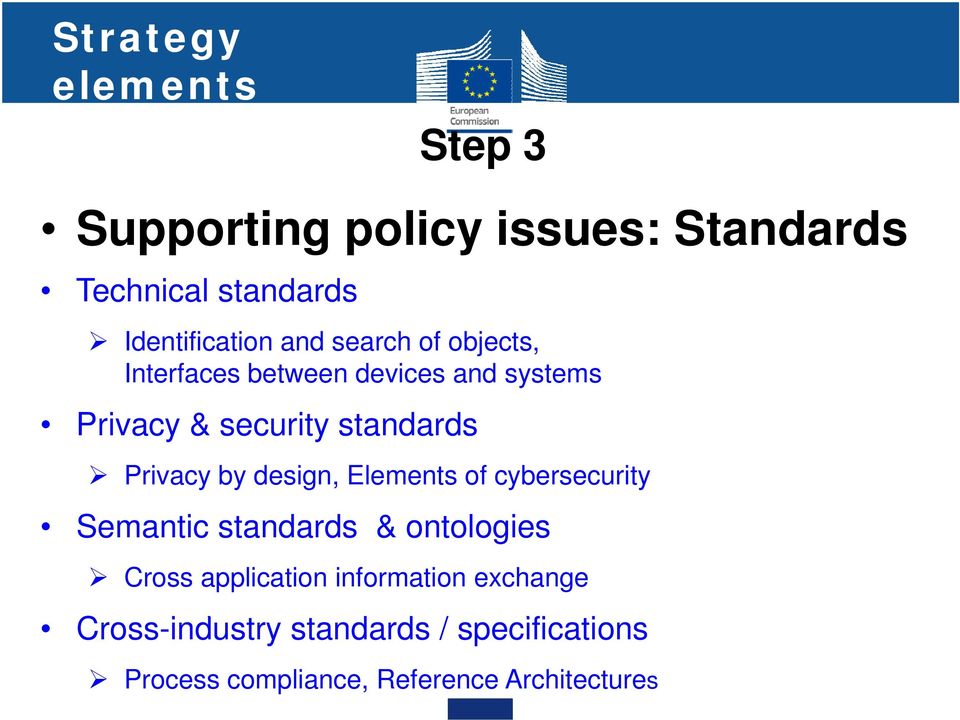 Privacy by design, Elements of cybersecurity Semantic standards & ontologies Cross application