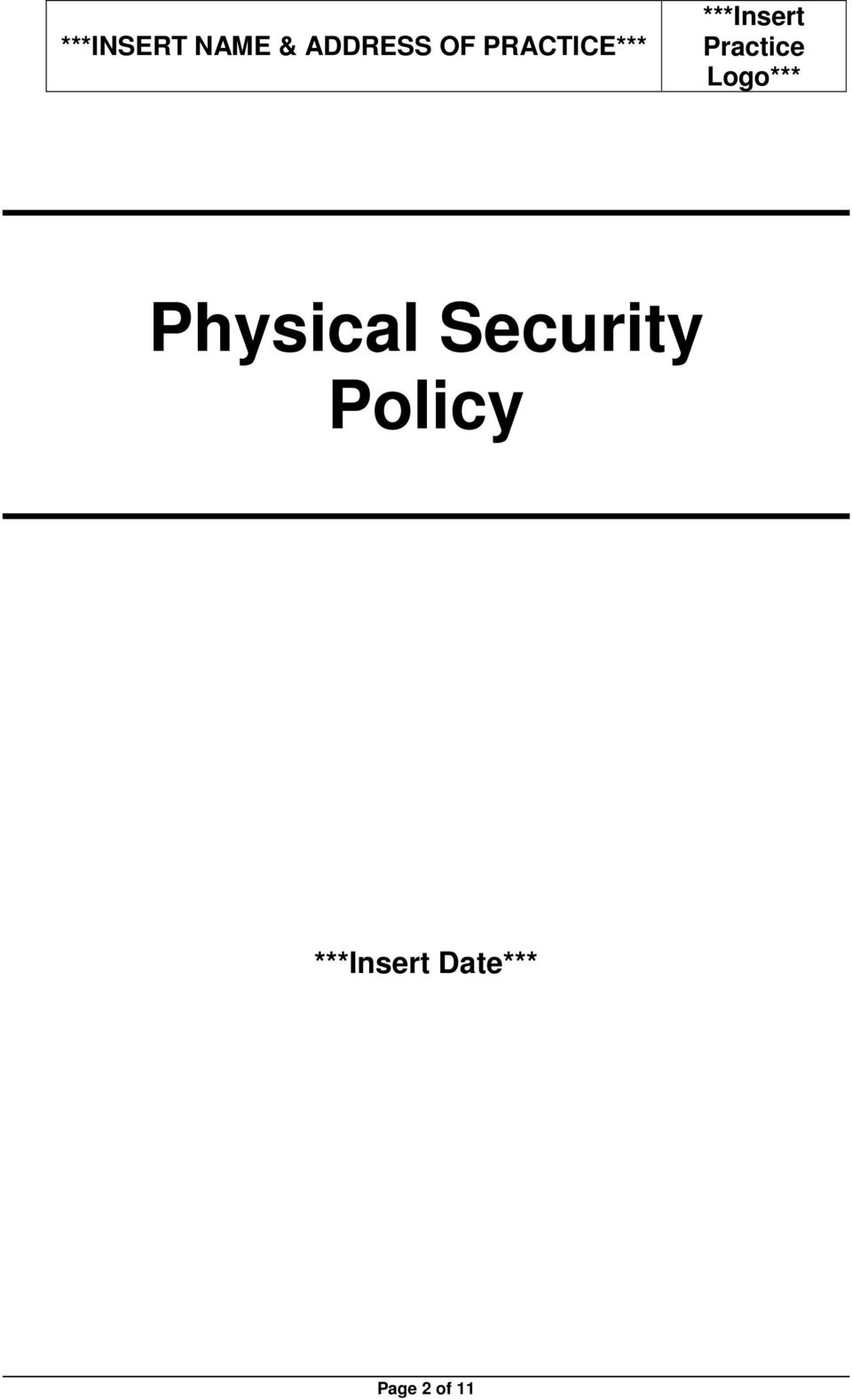 Logo*** Physical Security