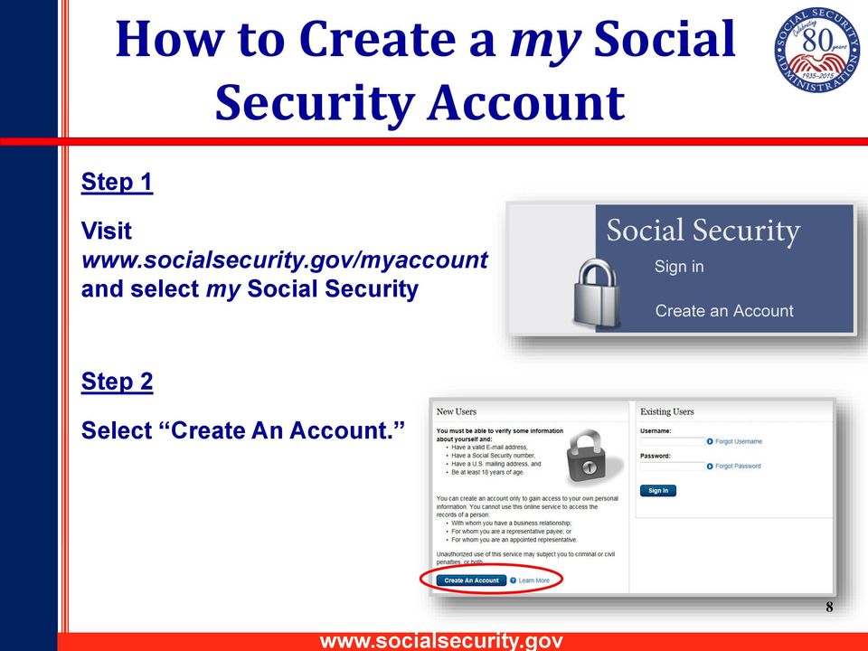 gov/myaccount and select my Social Security