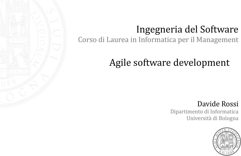 software development Davide Rossi