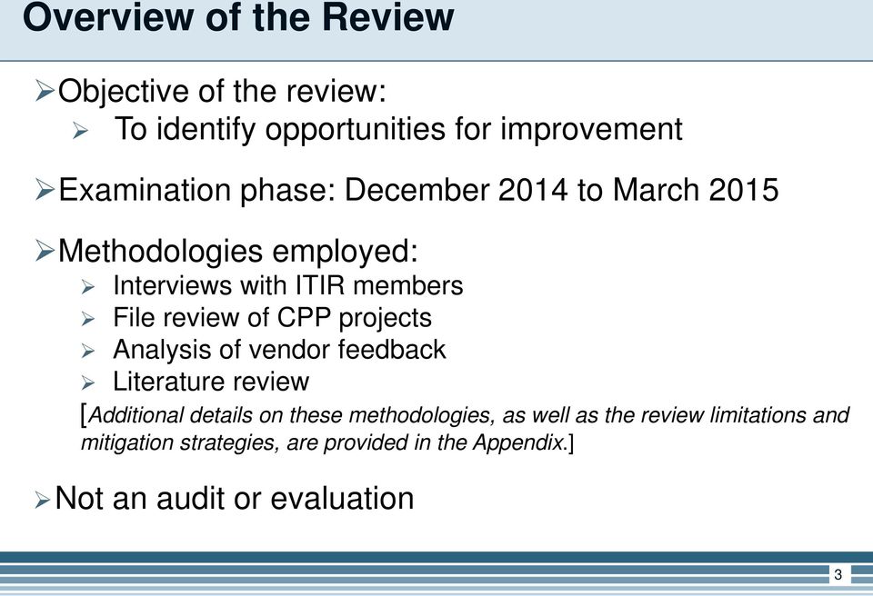 projects Analysis of vendor feedback Literature review [Additional details on these methodologies, as well