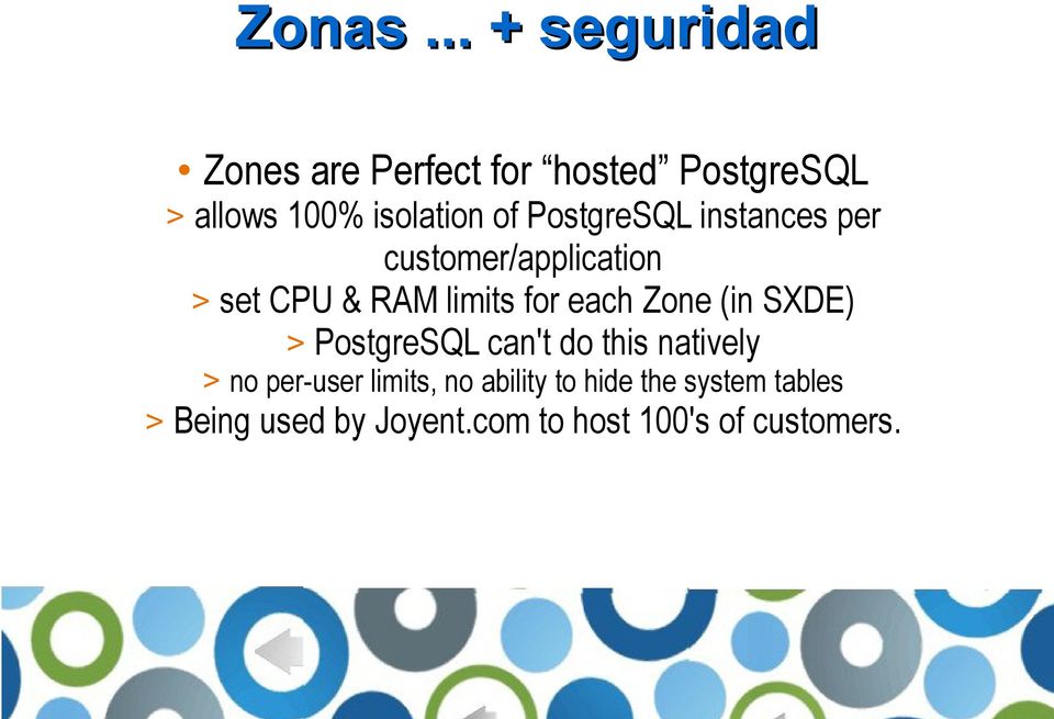 PostgreSQL instances per customer/application > set CPU & RAM limits for each Zone