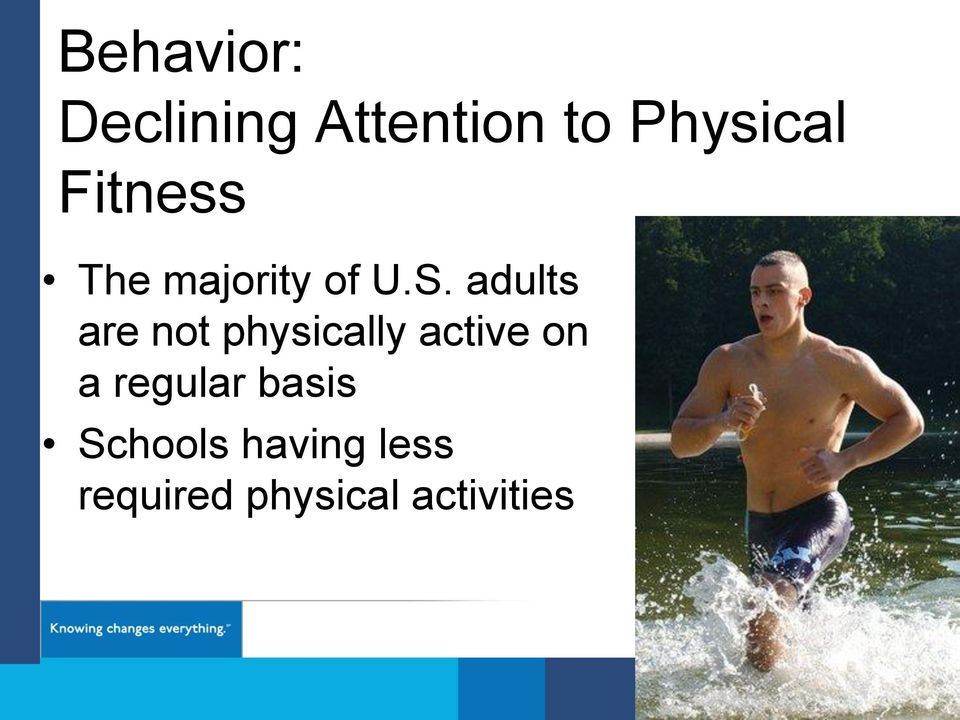 adults are not physically active on a