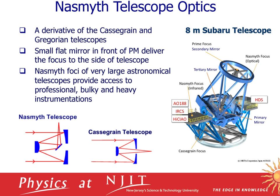 o telescope Nasmyth oci o very large astronomical telescopes provide
