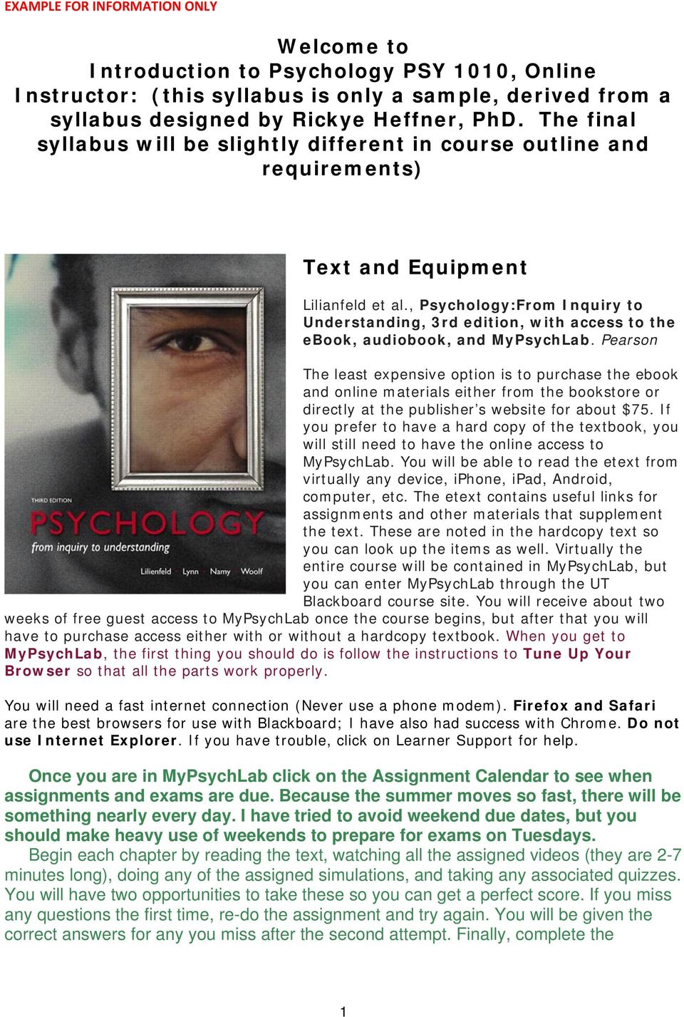 , Psychology:From Inquiry to Understanding, 3rd edition, with access to the ebook, audiobook, and MyPsychLab.