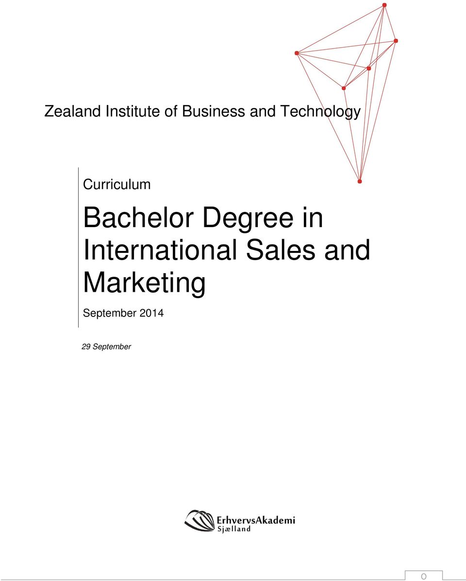 Degree in International Sales and