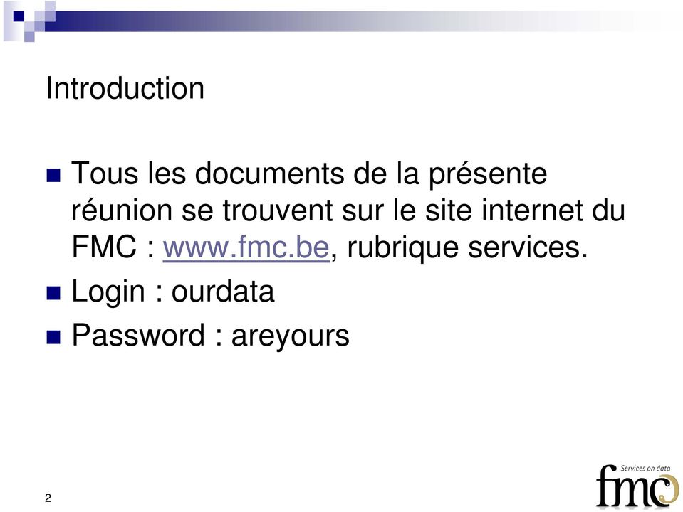internet du FMC : www.fmc.