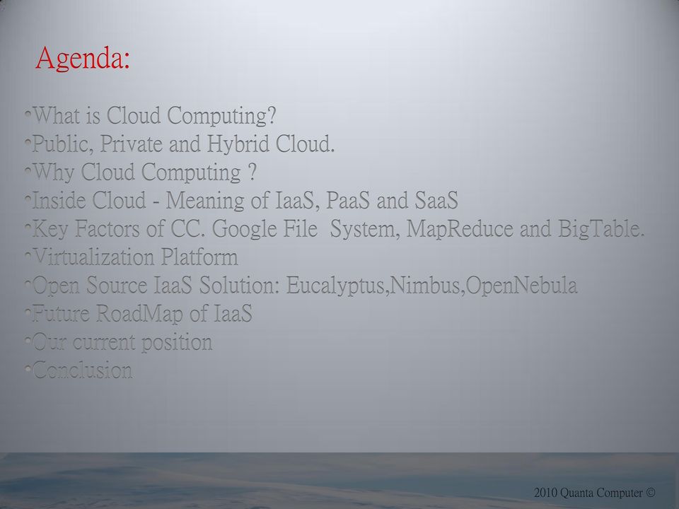 Inside Cloud - Meaning of IaaS, PaaS and SaaS Key Factors of CC.