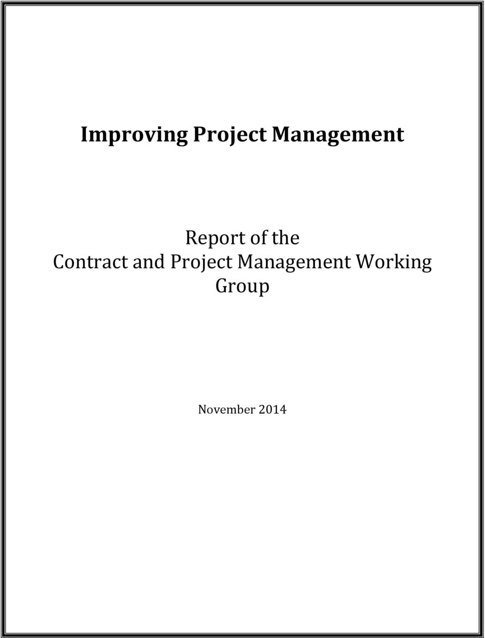 Contract and Project