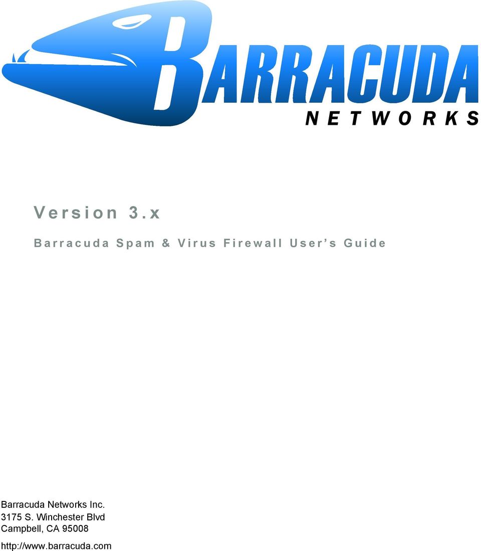 User s Guide Barracuda Networks Inc.