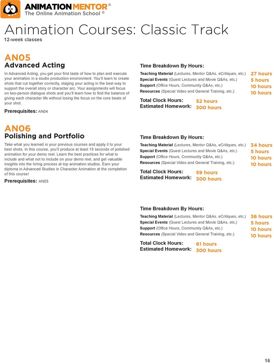 Table of Contents. Welcome to Animation Mentor...4 Our Mission...5 Our  Founders...6 Our Mentors...7 Admissions Process and Policies... - PDF Free  Download