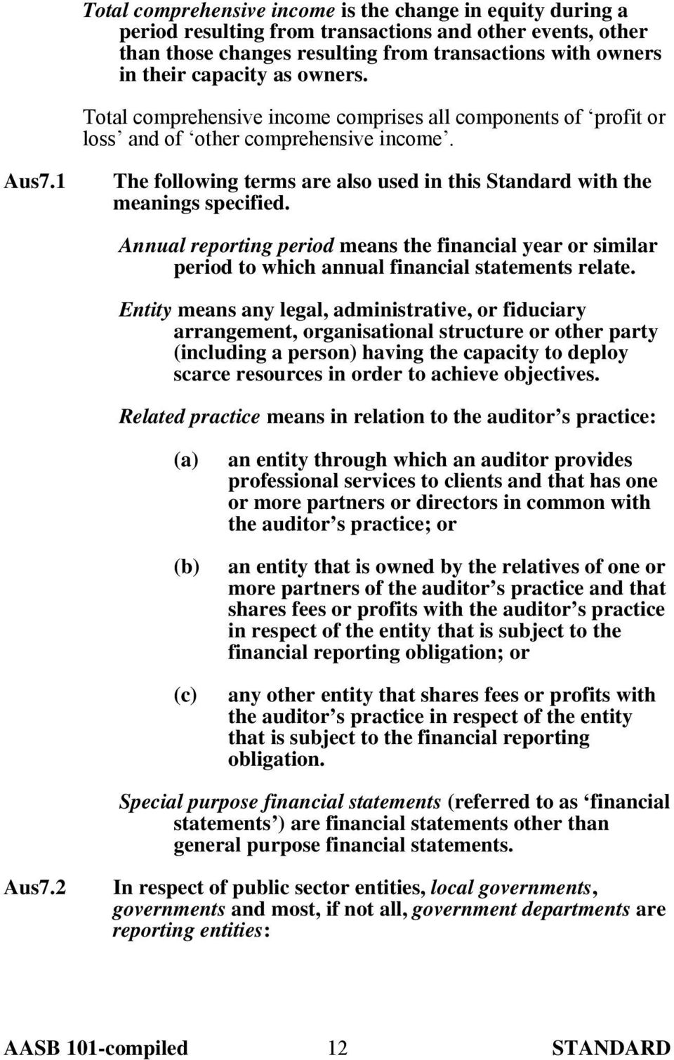 Annual reporting period means the financial year or similar period to which annual financial statements relate.