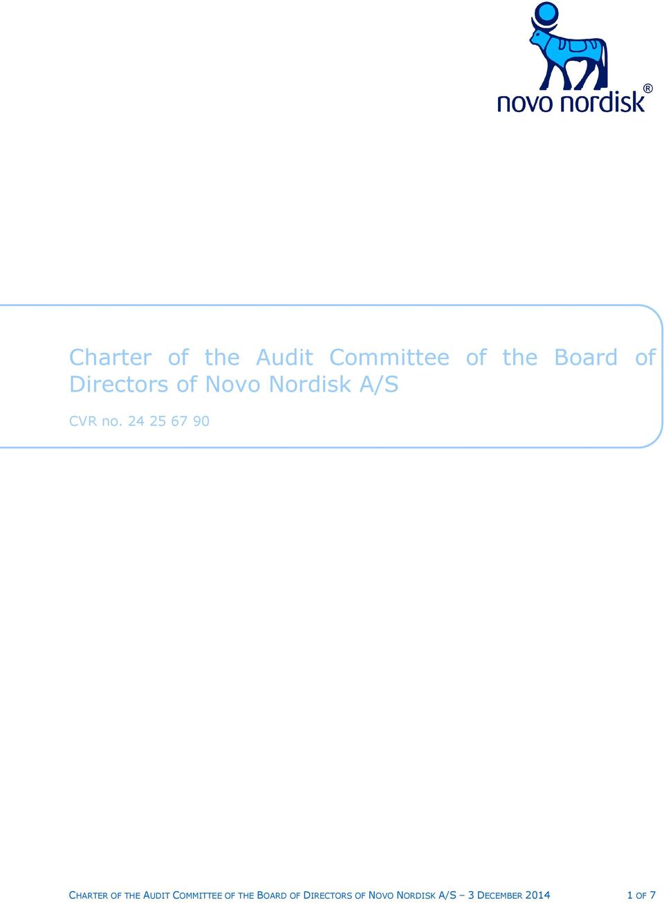 24 25 67 90 CHARTER OF THE AUDIT COMMITTEE OF