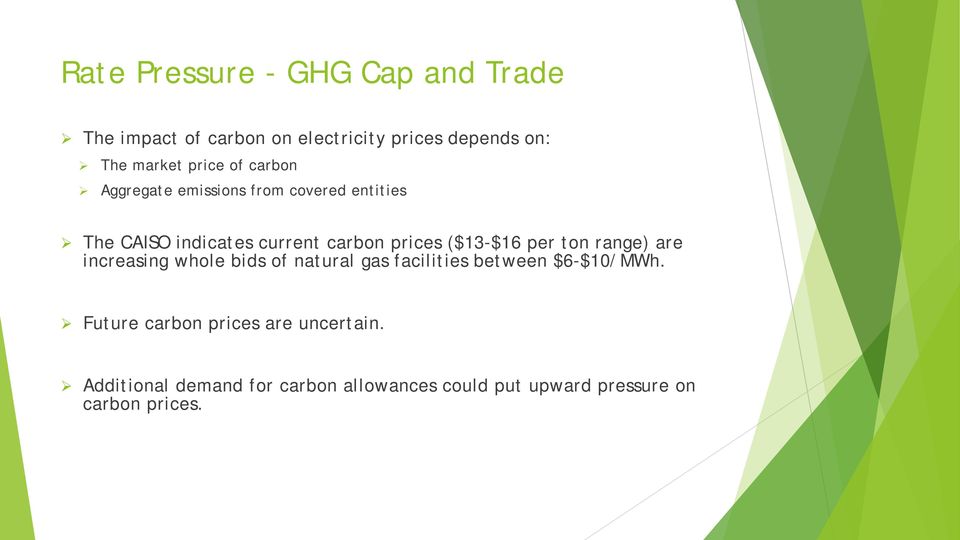 ($13-$16 per ton range) are increasing whole bids of natural gas facilities between $6-$10/MWh.