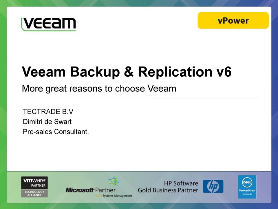 choose Veeam TECTRADE B.