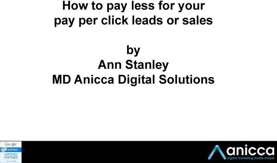 leads or sales by Ann