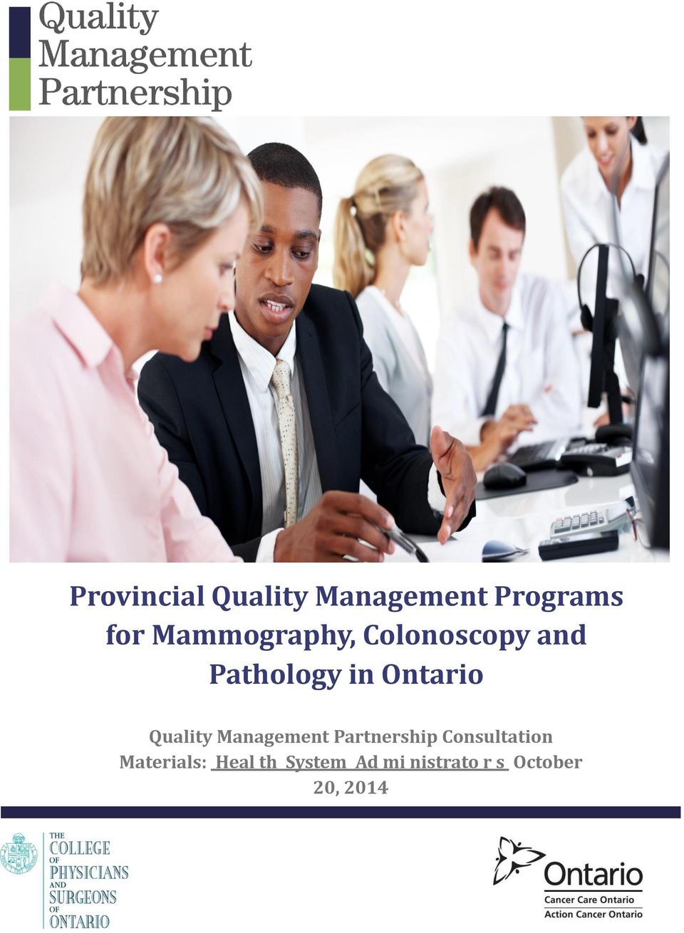 Quality Management Partnership Consultation