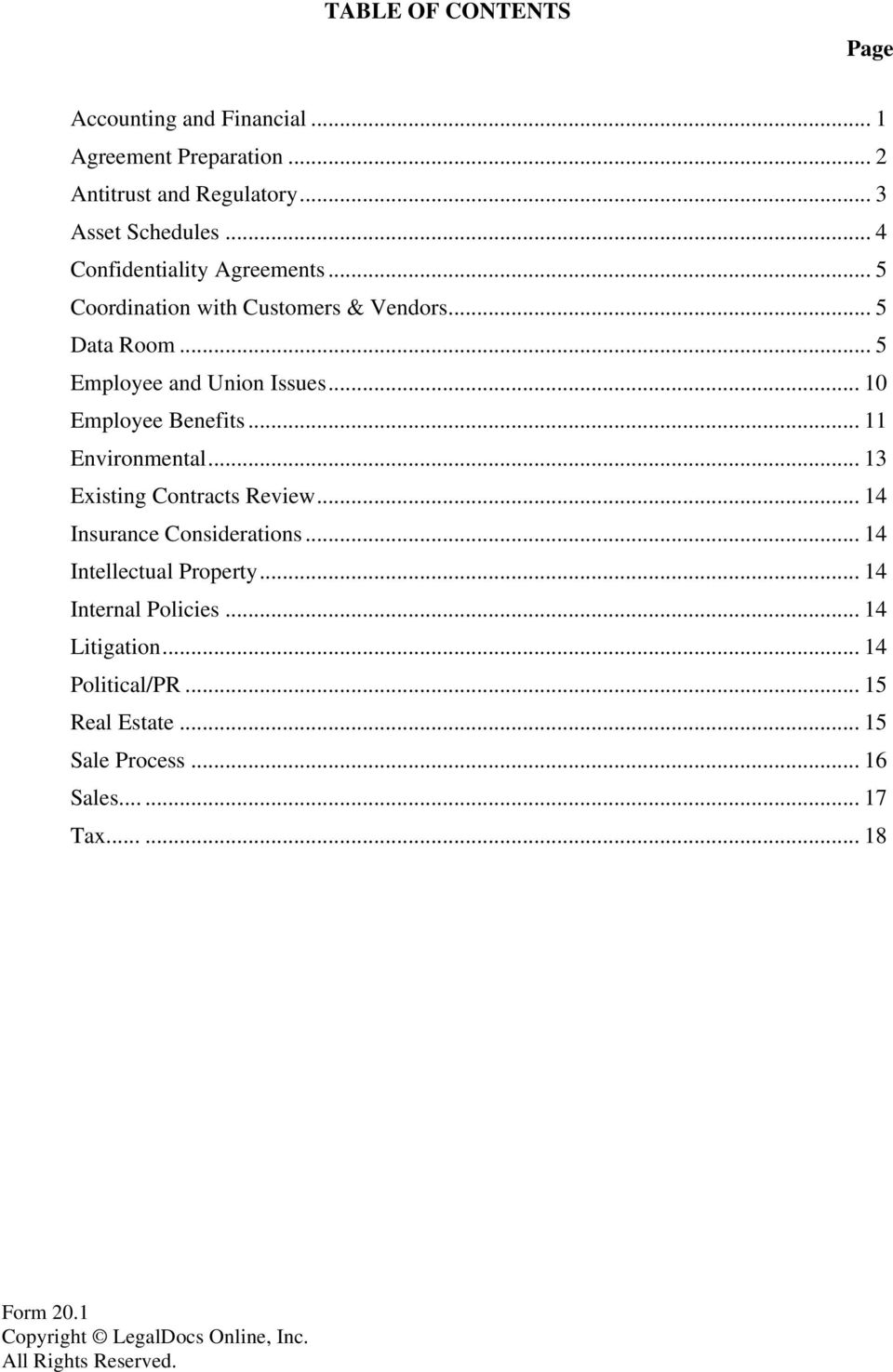 Due Diligence Checklist For Acquisition Of A Private Company Pdf Free Download