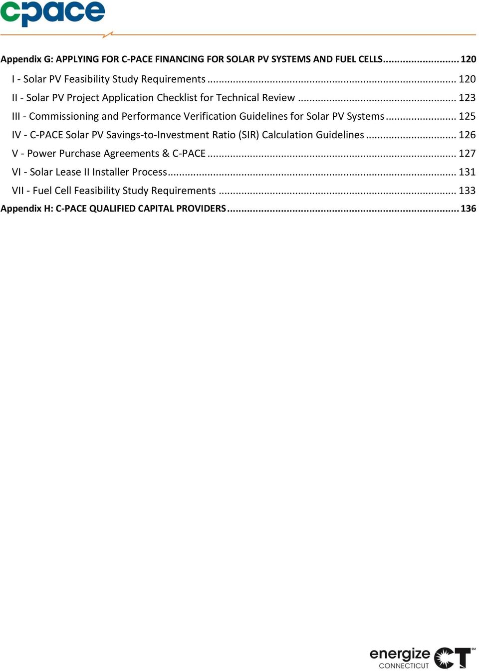 .. 123 III - Commissioning and Performance Verification Guidelines for Solar PV Systems.