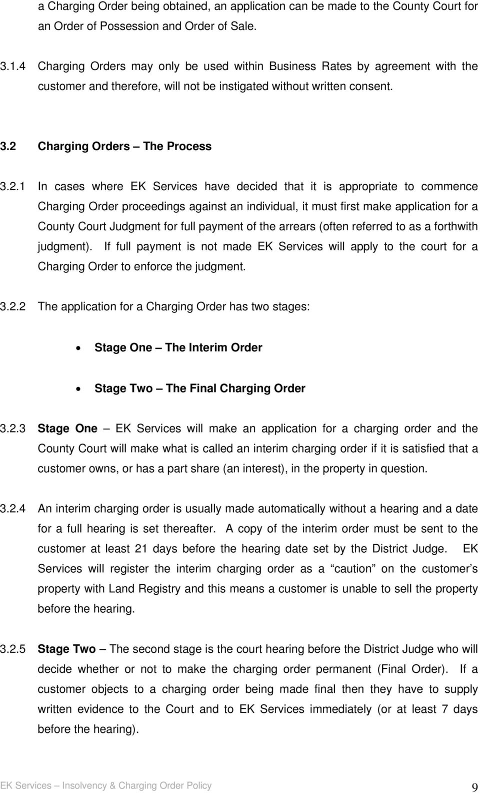 Charging Orders The Process 3.2.