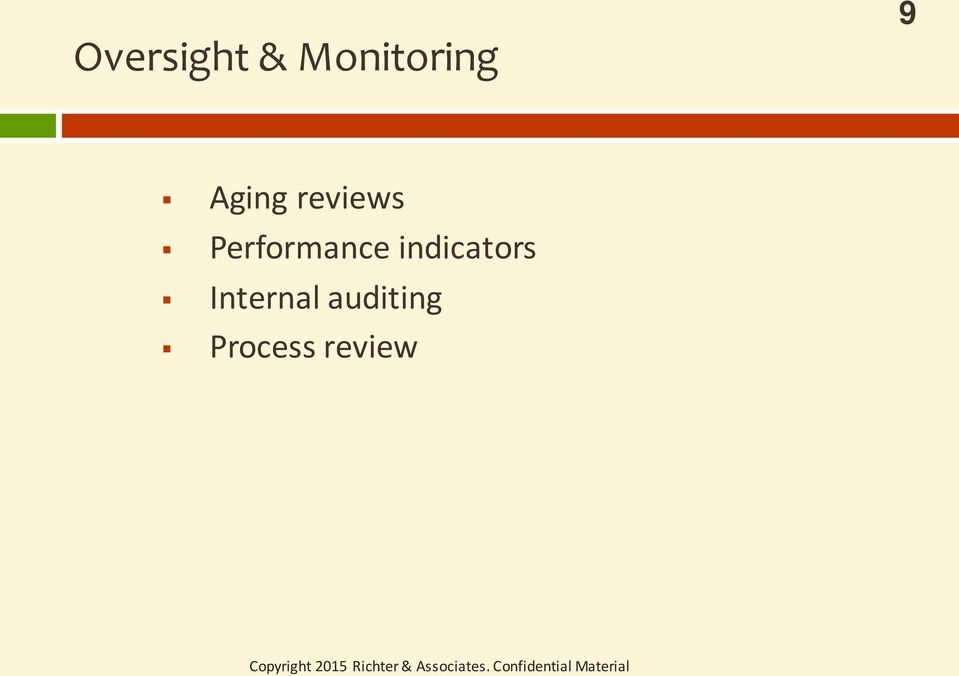 Performance indicators
