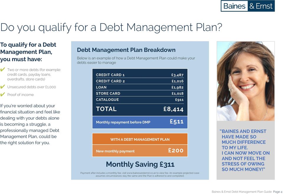 about your financial situation and feel like dealing with your debts alone is becoming a struggle, a professionally managed Debt Management Plan, could be the right solution for you.