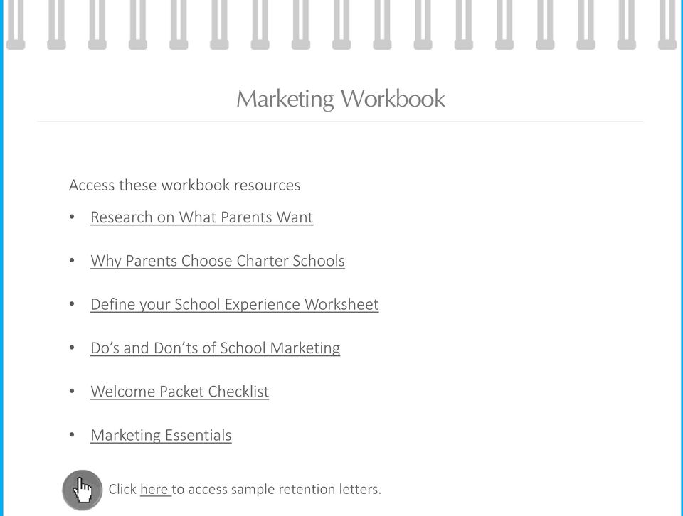 Experience Worksheet Do s and Don ts of School Marketing Welcome